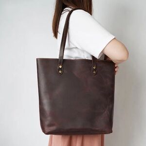 Star Vista Catania Vintage Full Grain Leather Tote, Satchel Handbag